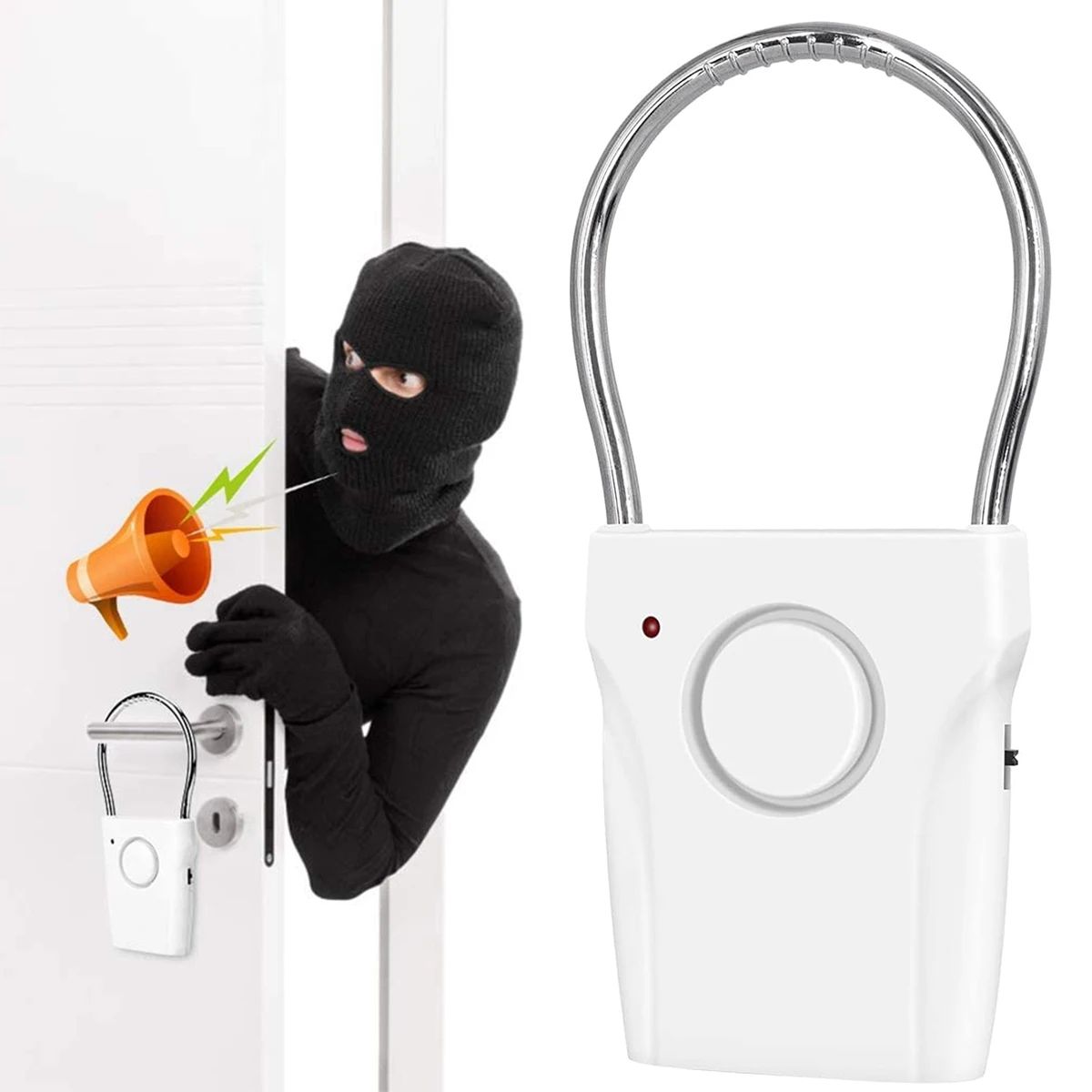 Door Wedge Alarm - Kapı Kolu Alarmı 110dB Ayarlanabilir Ayarlı