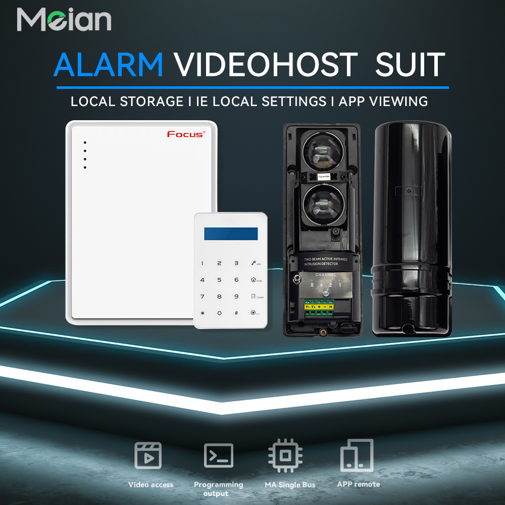 Home Security Beams - Meian Çift Işınlı Kızılötesi Sensör Alarm