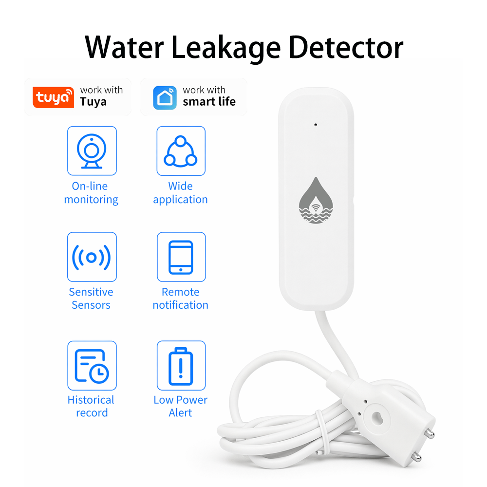 Home Security Monitor - YFK WiFi/Zigbee Su Kaçağı Alarm Sensörü