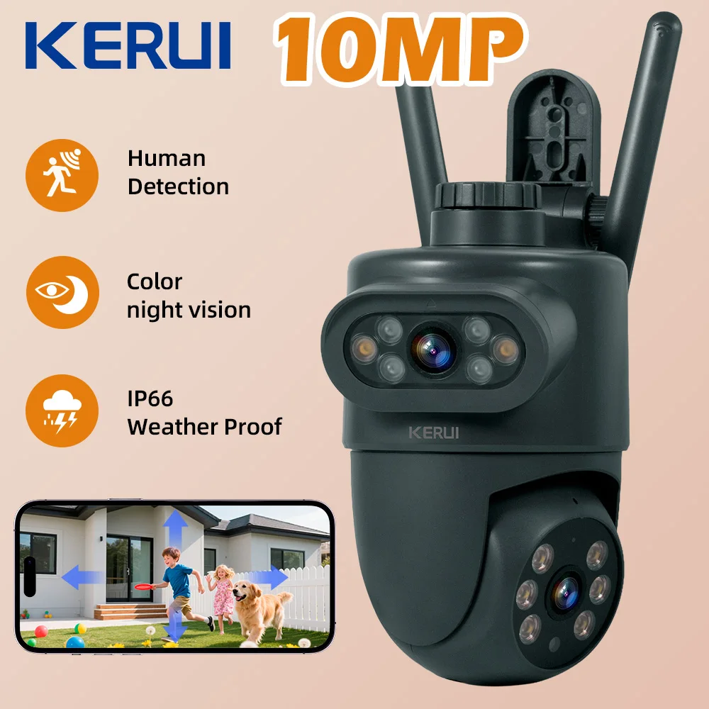 Home Security Beams - KERUI Açık Hava 10MP 5K HD