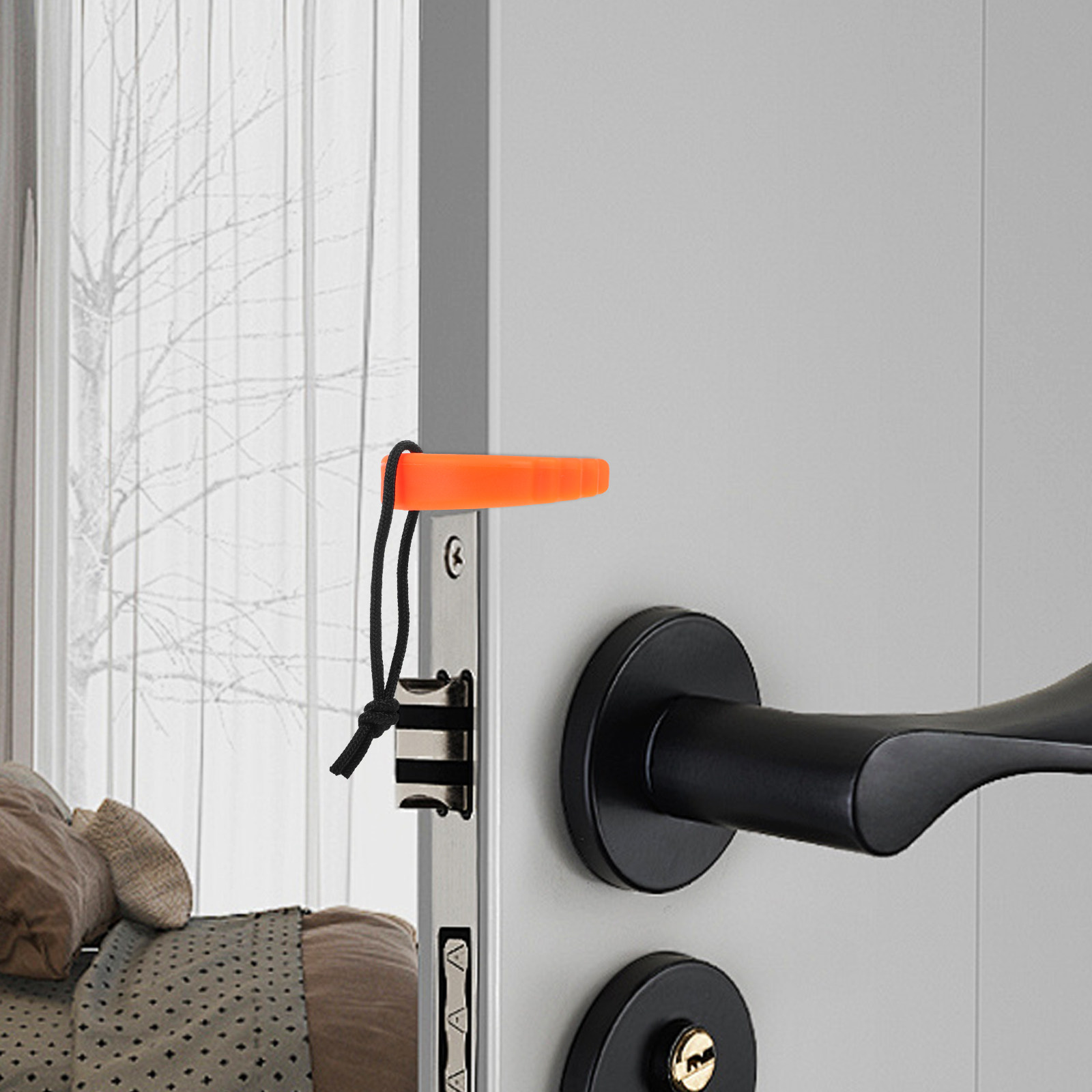 Door Wedge Alarm - Güvenlik Kapı Durdurucu Taşınabilir Alarm Acil