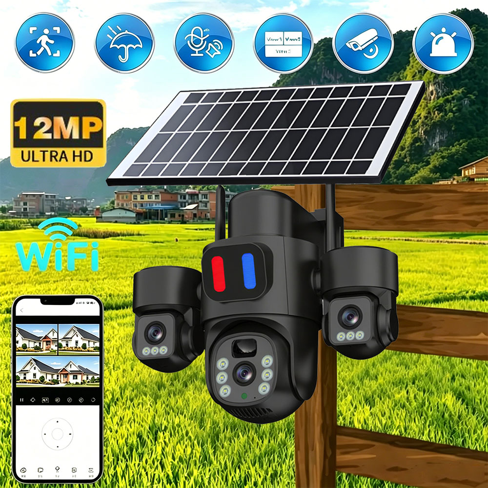 Home Security Ideas - Güneş Enerjili WiFi PTZ Kamera Dış