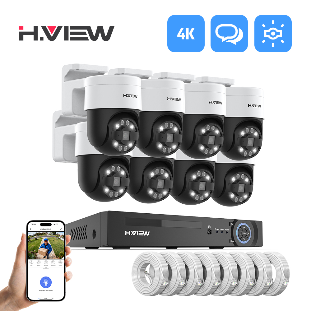 H.view 8Ch 4K 5MP 8MP Cctv Güv - Home Security Ideas incelemesi ve fiyatı