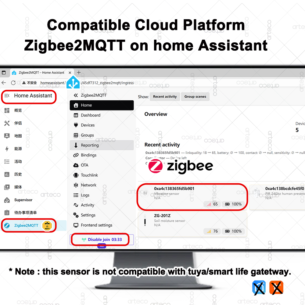 ZigBee Akıllı Titreşim Sensörü - Home Security Monitor incelemesi ve fiyatı