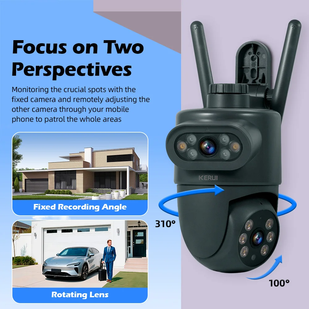 KERUI Açık Hava 10MP 5K HD Çif - Home Security Beams incelemesi ve fiyatı
