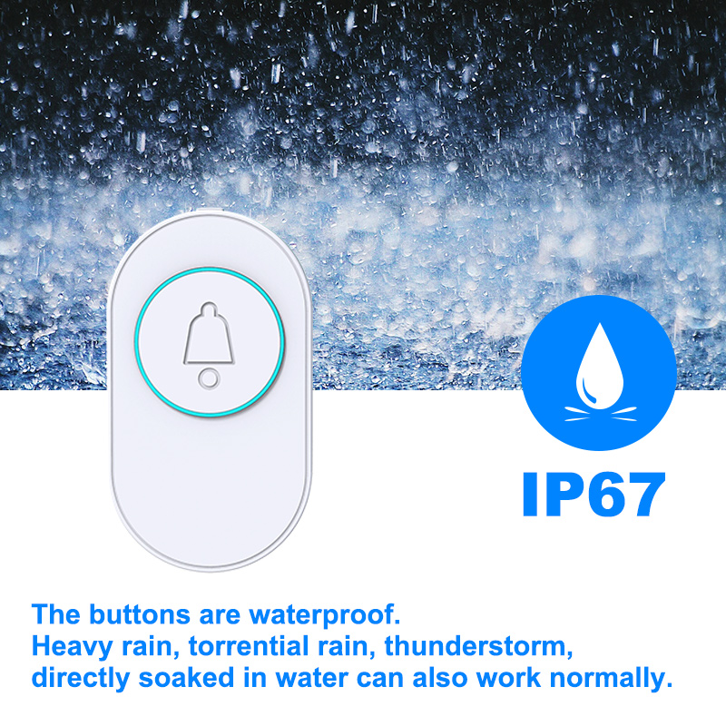 Kablosuz kapı zili IP67 su geç - Home Security Beams incelemesi ve fiyatı