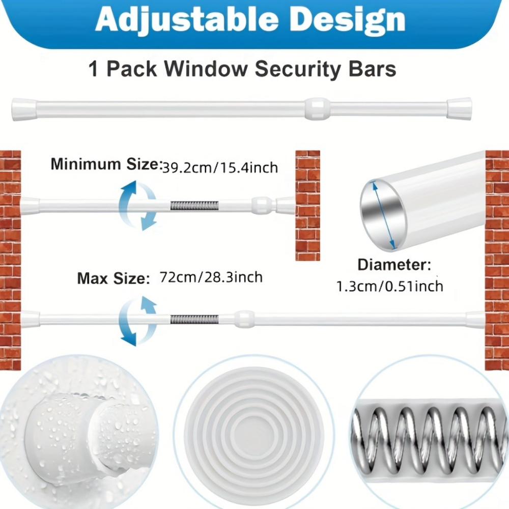 Ayarlanabilir Metal Pencere ve - Home Security Bars incelemesi ve fiyatı