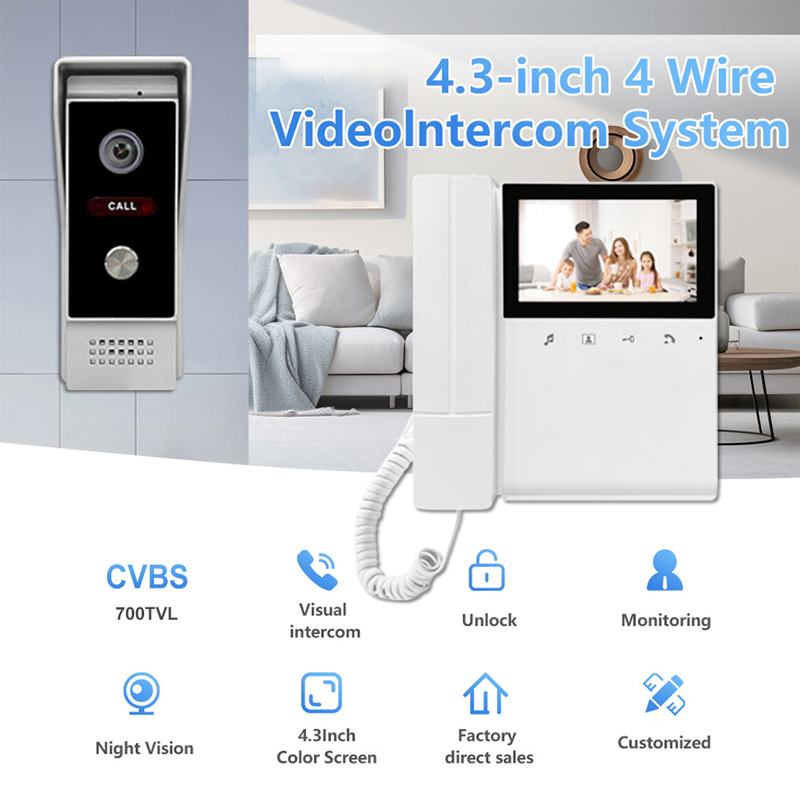 4 telli görüntülü bina interko - Home Security Uk incelemesi ve fiyatı