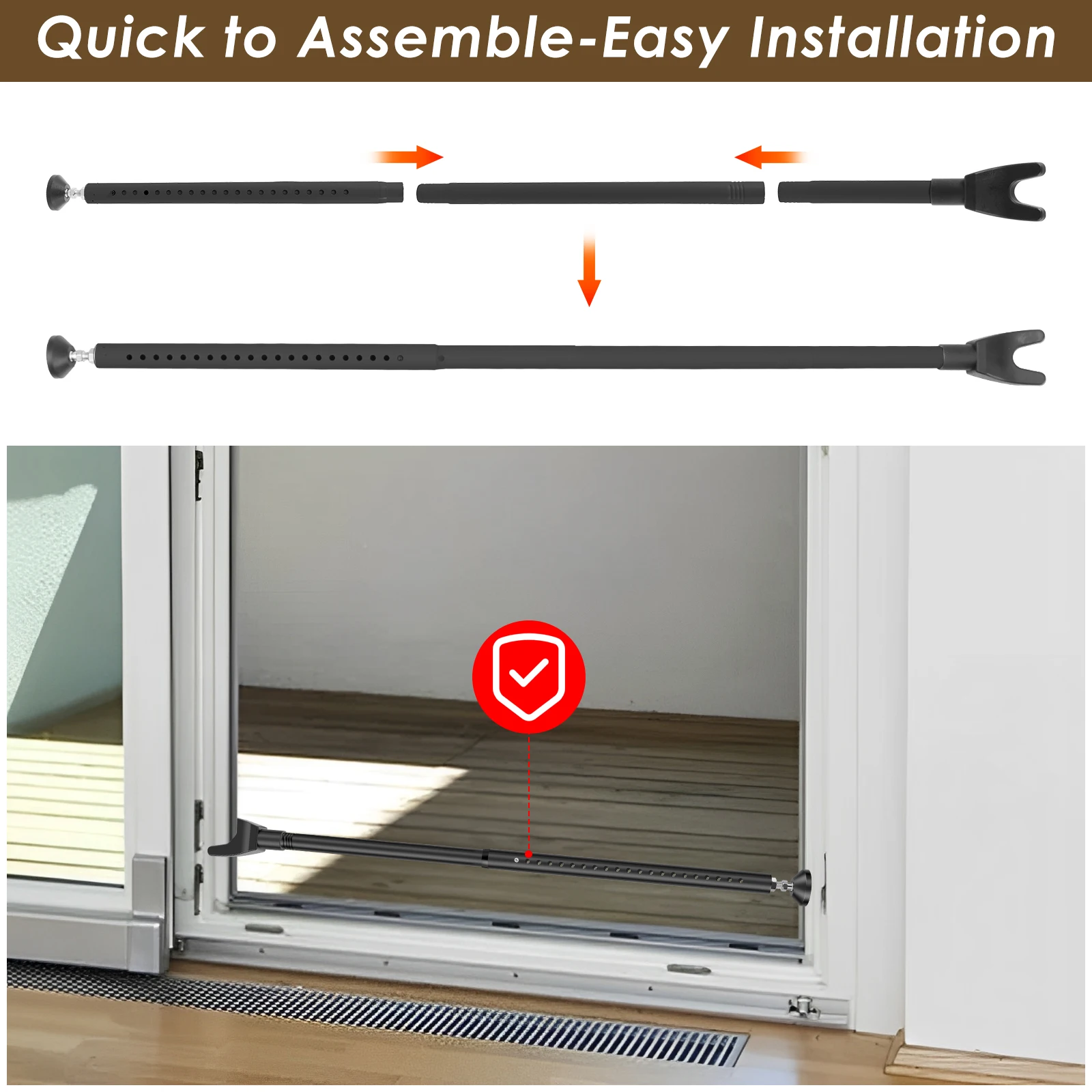 Sürgülü Kapı Kilit Çubuğu 44-5 - Home Security Bars incelemesi ve fiyatı