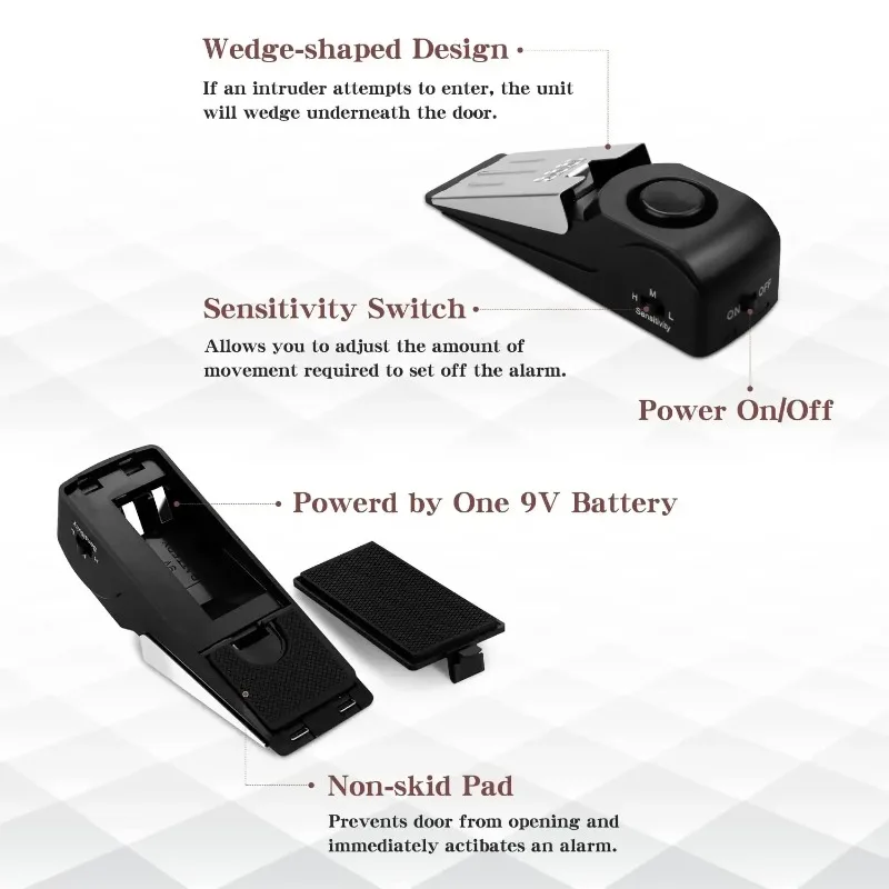 ZEXEF mini güvenlik koruma 125 - Door Wedge Alarm incelemesi ve fiyatı