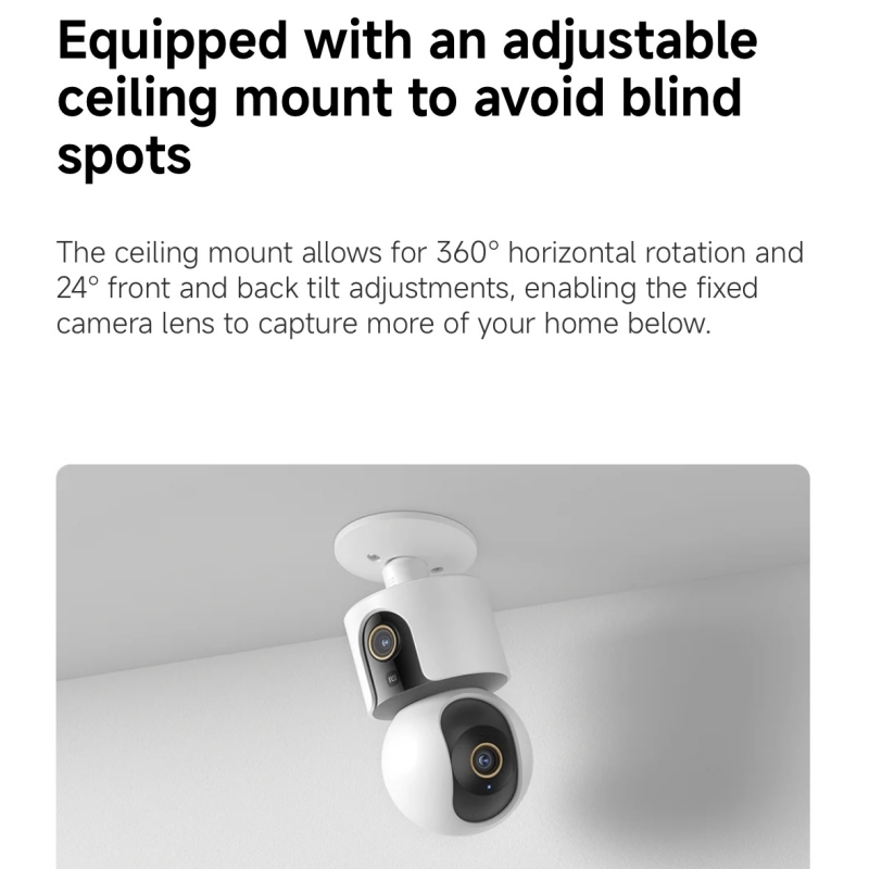 Xiaomi Akıllı Kamera C500 Çift - Xiaomi Home Security 360 incelemesi ve fiyatı
