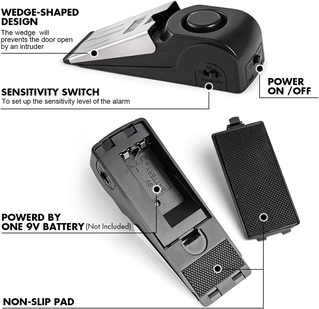 Kapı Durdurma Alarmı, 120DB Gü - Door Wedge Alarm incelemesi ve fiyatı