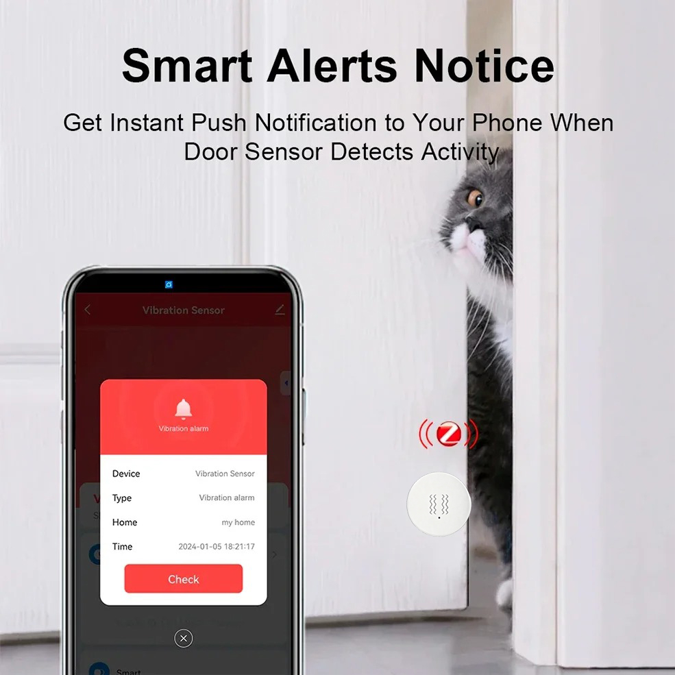Tuya ZigBee Akıllı Titreşim ve - Home Security Monitor incelemesi ve fiyatı