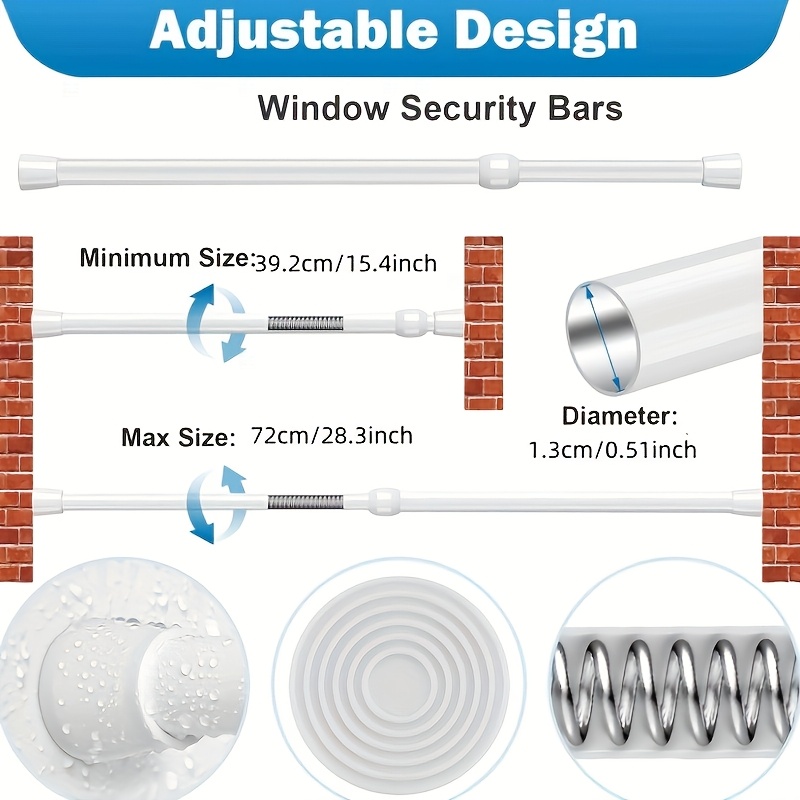 Ayarlanabilir Güvenlik Bağı: C - Home Security Bars incelemesi ve fiyatı