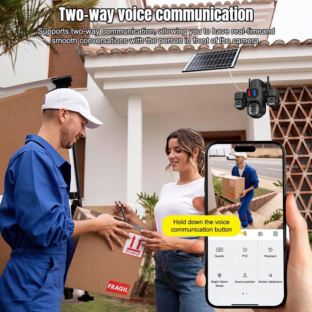 Güneş Enerjili WiFi PTZ Kamera - Home Security Ideas incelemesi ve fiyatı