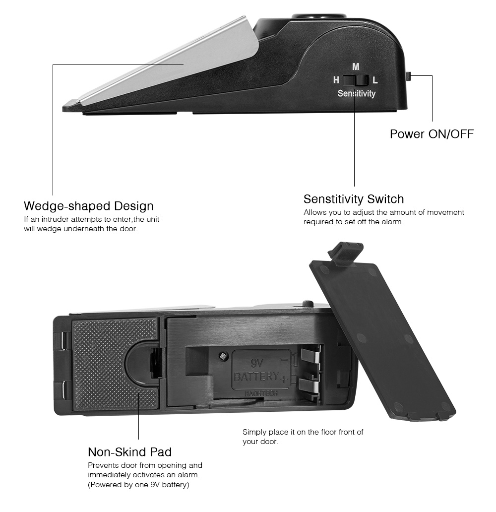 Kablosuz Hırsızlık Önleyici Ka - Door Wedge Alarm incelemesi ve fiyatı