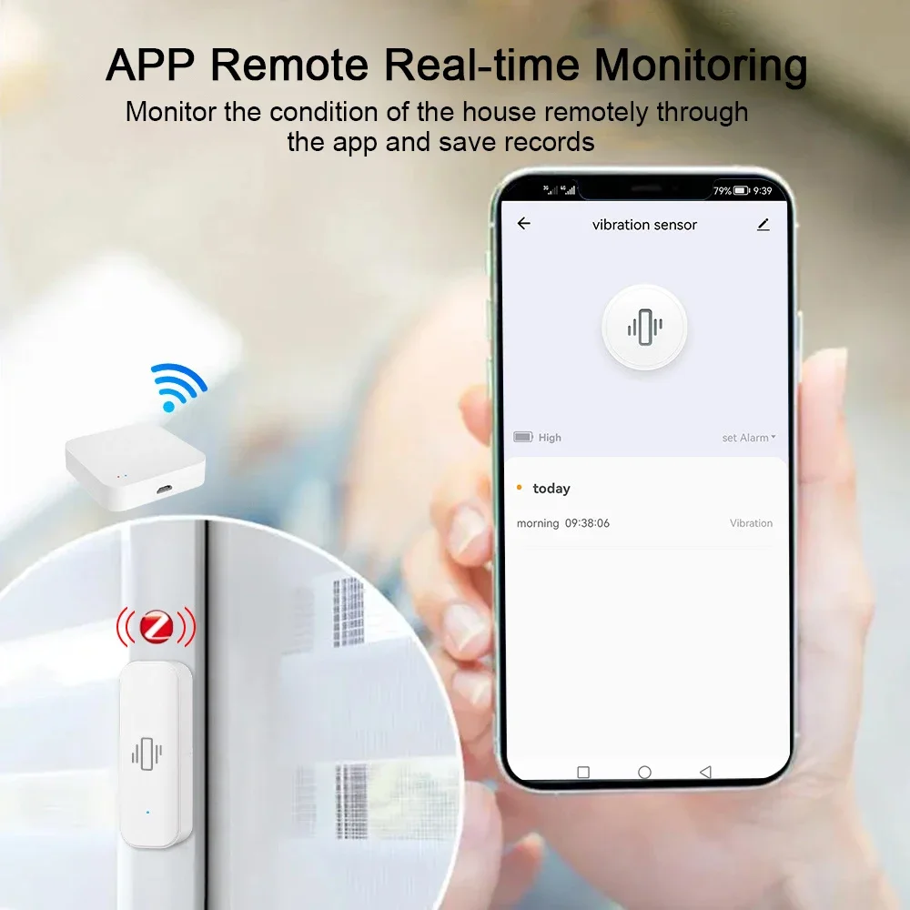Tuya WiFi/Zigbee akıllı titreş - Home Security Monitor incelemesi ve fiyatı