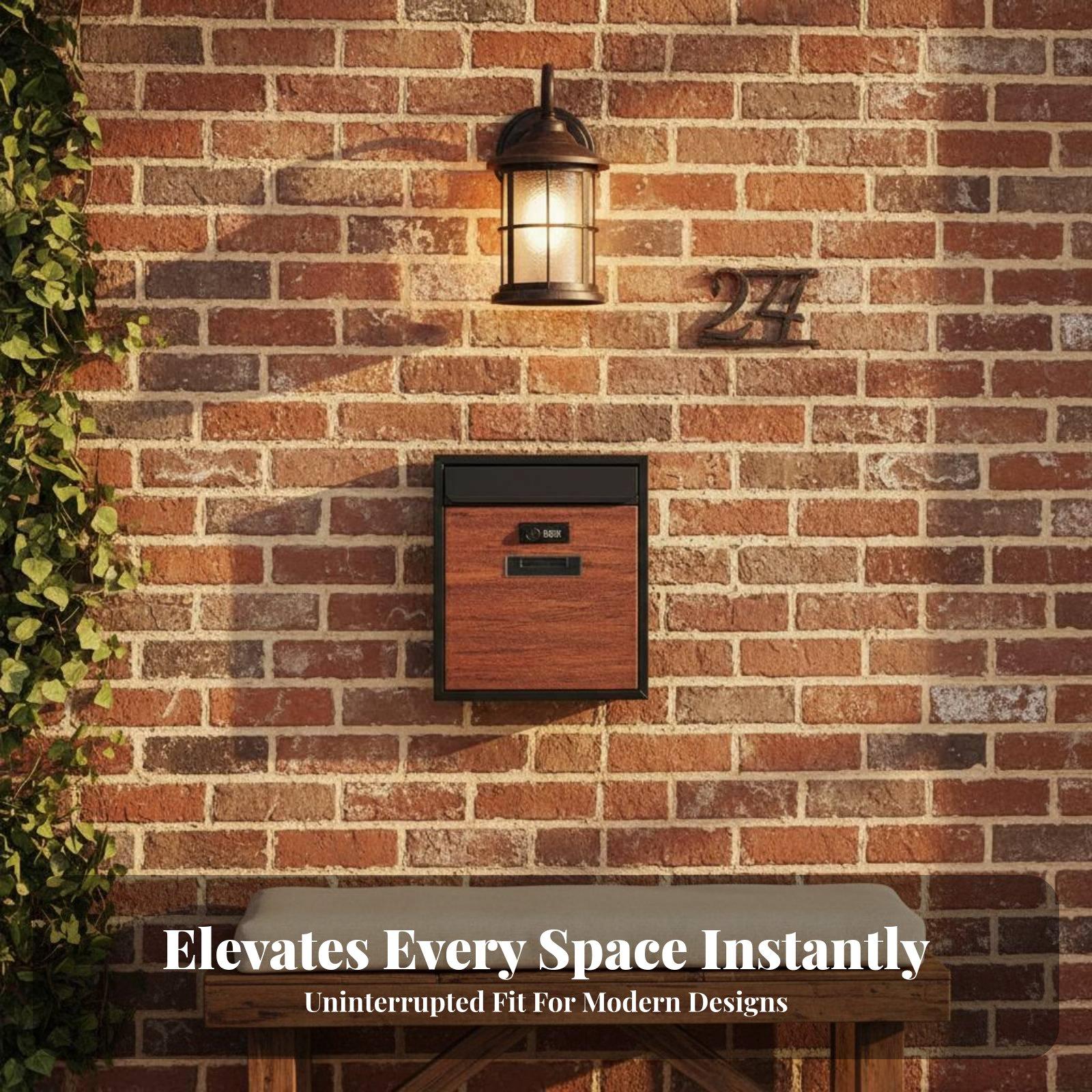 Modern Metal Posta Kutusu, Şif - Home Security Letters incelemesi ve fiyatı