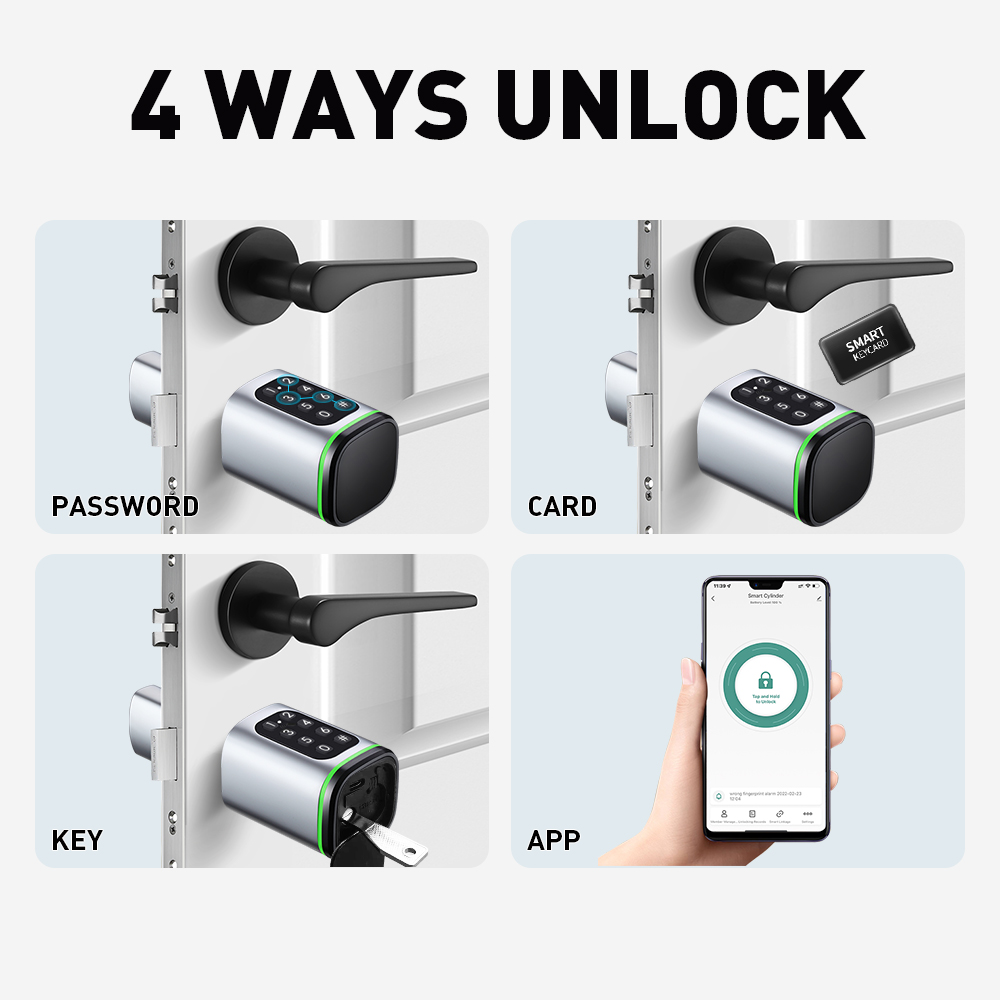Akıllı Silindir Kilit Tuya 60- - Home Security Ideas incelemesi ve fiyatı