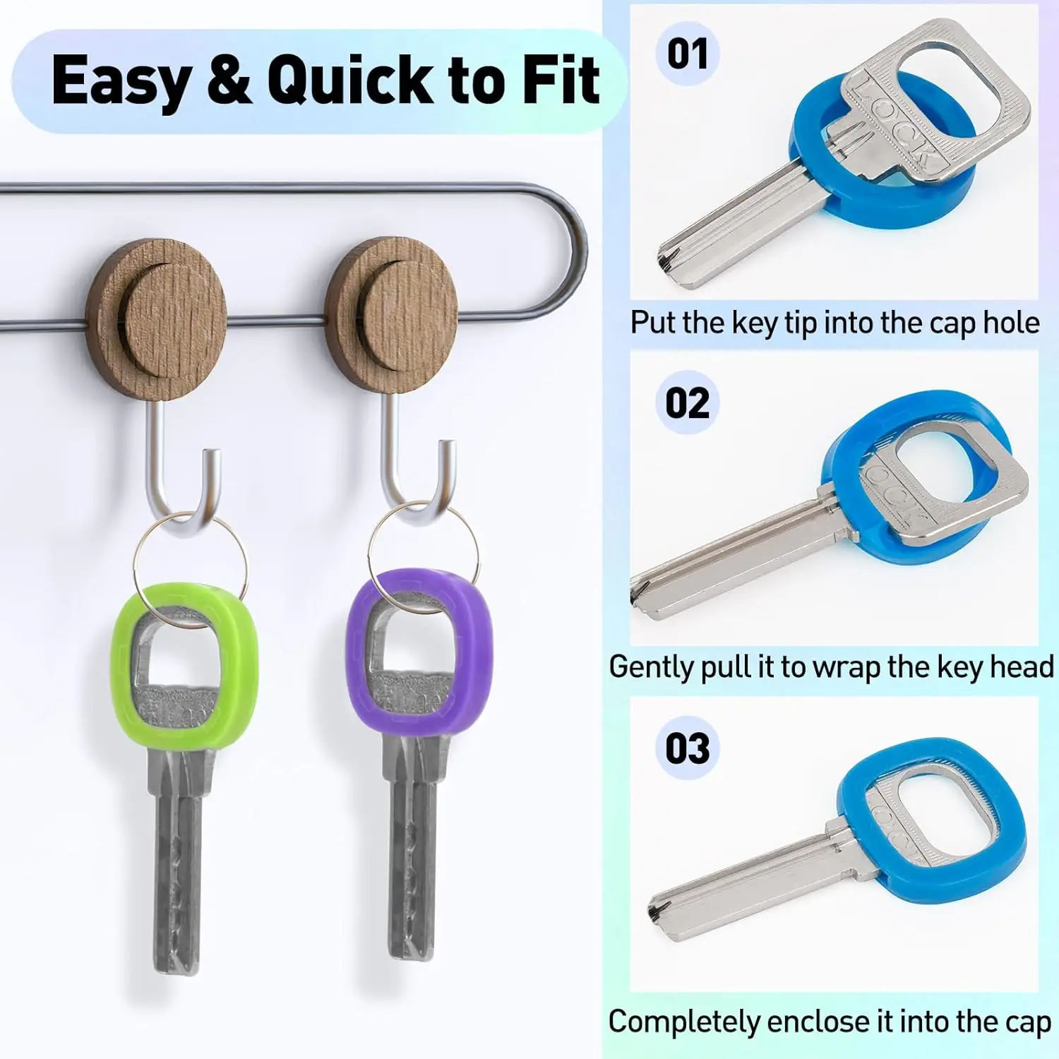 10-50 adet anahtar kapağı kapa - Home Security Key incelemesi ve fiyatı